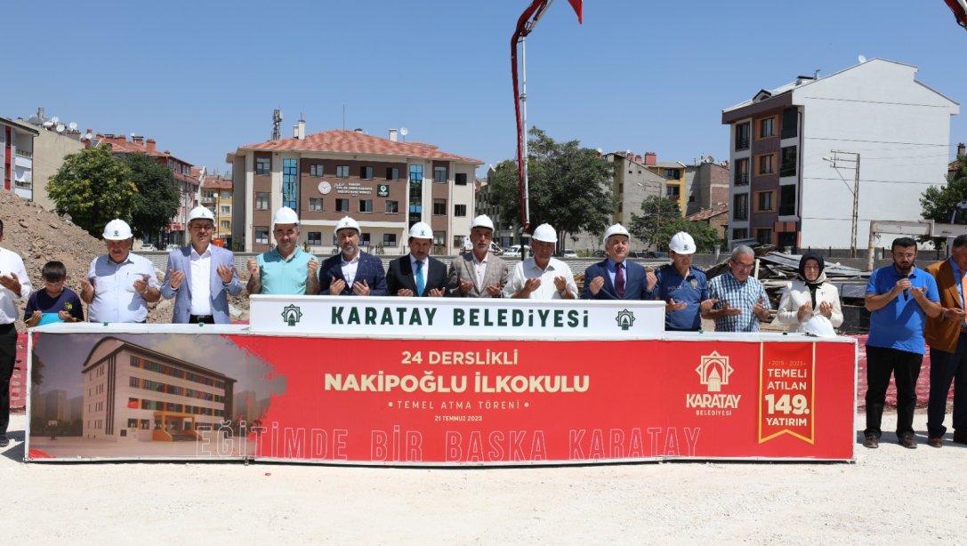 Nakipoğlu İlkokulu temel atma töreni yapıldı.