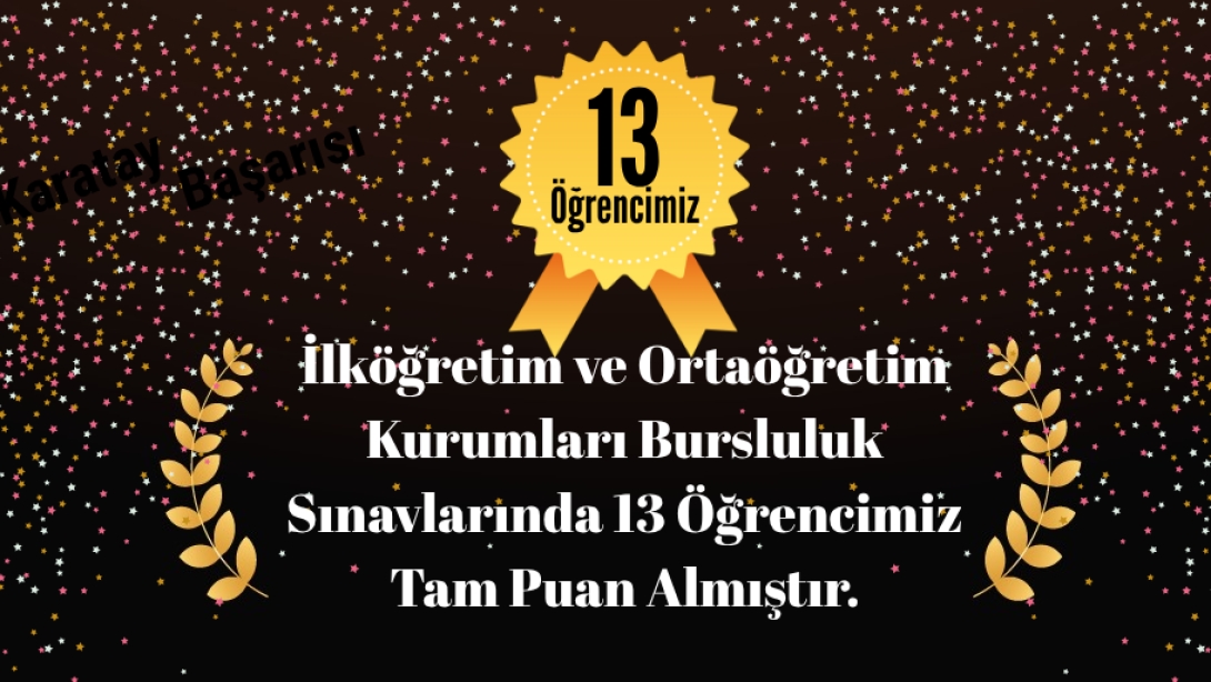 Karatay'dan Gururlandıran Tablo