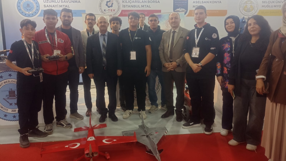 Kılıçaslan BİST Mesleki ve Teknik Anadolu Lisesi, Savunma Sanayi Fuarında Yerini Aldı.